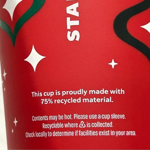 NWOT 2023 Starbucks Red reusable holiday‎ cup Never used - Picture 4 of 8